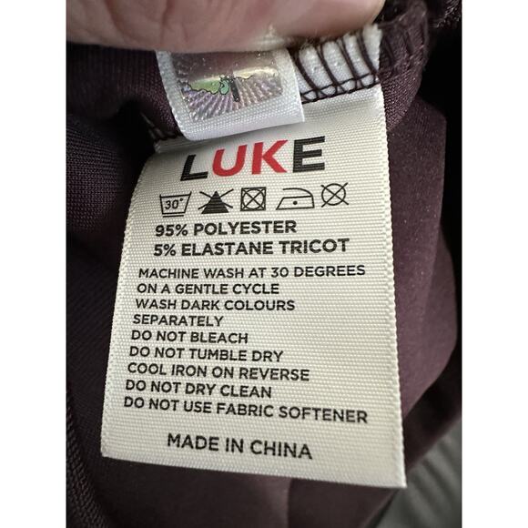 Luke Sport Gazzas Tears Regular Fit Long Sleeve Sweatshirt - Merlot Size M - Picture 7 of 7